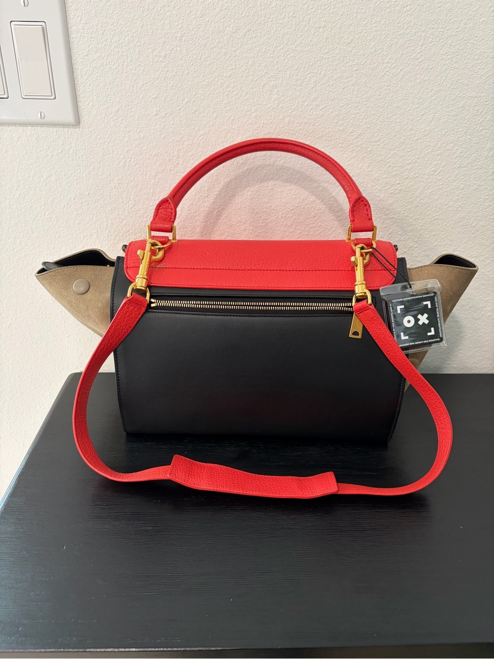 Celine Tricolor Trapeze Bag Leather - Picture 2 of 13